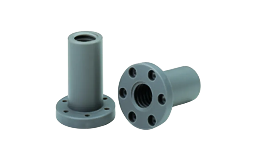 CONTI FCS Tr 20x8 trapezmøtrik med flange, højre gevind, plastik
